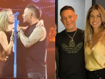 Alejandro Sanz y Stephanie Cayo enamoran al cantar juntos "Coraz�n part�o" en 'Las Vegas'.