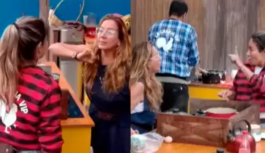 Pati Lorena y Pamela L�pez discutieron en 'La Granja VIP'.