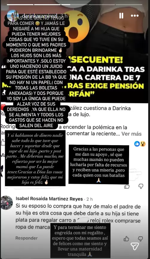 Darinka Ram�rez comparte mensaje tras cr�ticas por lujoso cartera.