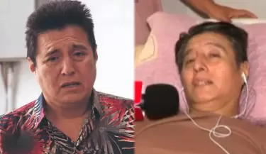 Roly Ortiz se emociona al volver a casa tras amputaci�n de pierna.