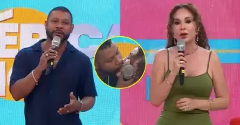 Gabriel Meneses conmueve al caminar junto a Sirena Ortiz tras operaci�n de columna.